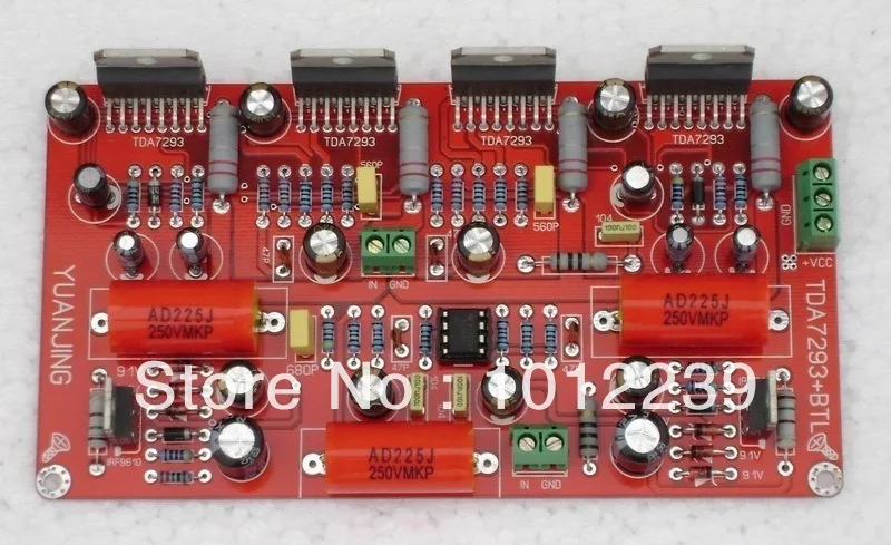 

free shipping TDA7293 parallel + BTL 350W amplifier board