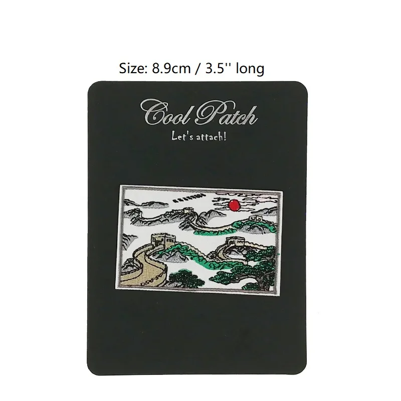 

3.5'' The Great Wall of China Embroidered Iron/Sew on Badge Asia travel souvenir patches for clothing