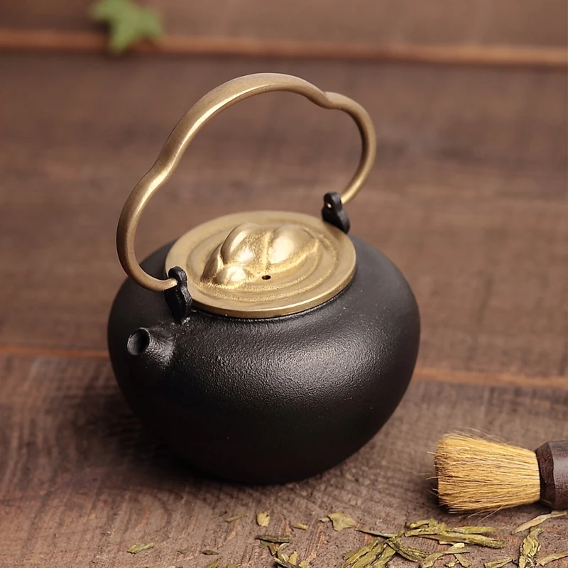 Portable Outdoor Camping Survival Tea Pot Water Iron