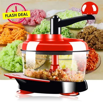 

TTLIFE Flash Deal Multifunction Vegetable Chopper Cutter Processor Household Meat Grinder Garlic Quick Shredder Egg Blender