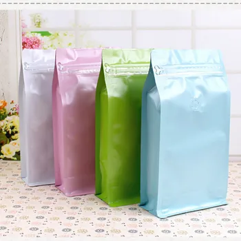 

Ferimo 10pcs Eight seal packaging storage bags 450g coffee package zip lock stand up bag ziplock sealing aluminum foil pouch