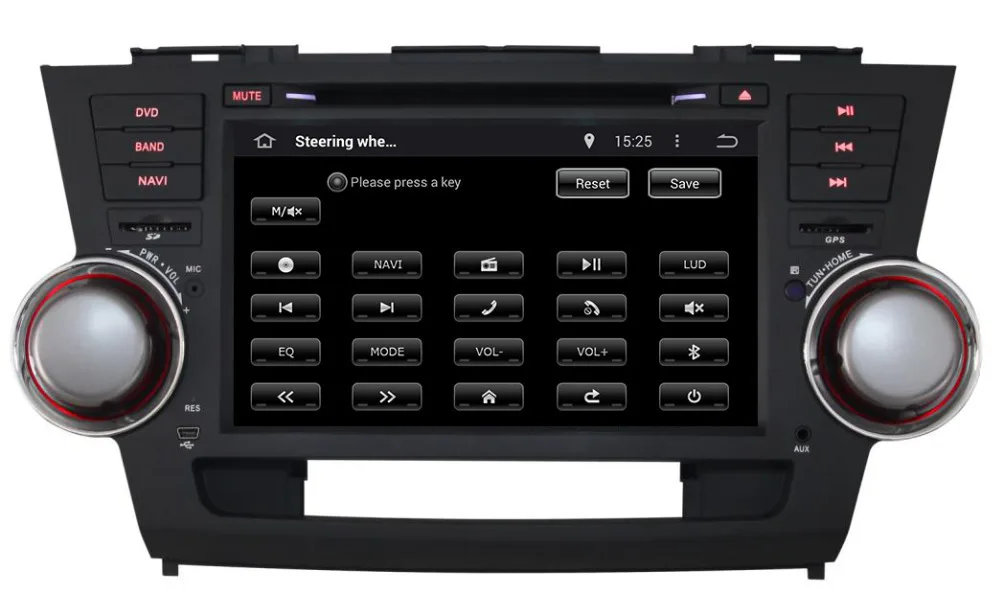 Sale 1024*600 Quad Core Android 8.1 for TOYOTA HIGHLANDER 2008 2009 2010 2011 2012 2013 Car DVD GPS Navigation Radio Headunit Wifi 3G 2