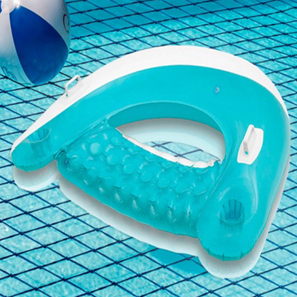 Comfortable Sit On Float Lounger Backrest Inflatable Pool Lounge (1)