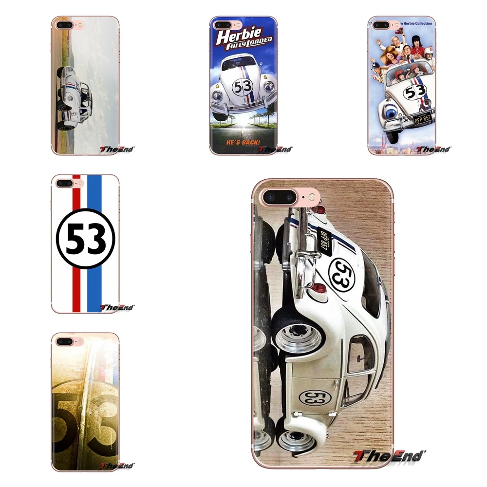 Прозрачные мягкие чехлы Herbie 53 VW жук Жук для iPod Touch Apple iPhone 4 4s 5 5S SE 5C 6 S 7 8 X XR XS Plus MAX |