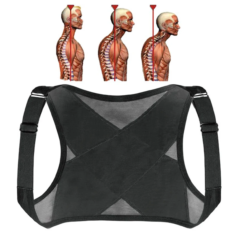 

Adjustable Posture Corrector Brace Net Breathable Back Spine Support Belt Humpback Shoulder Women Posture Correction Belt