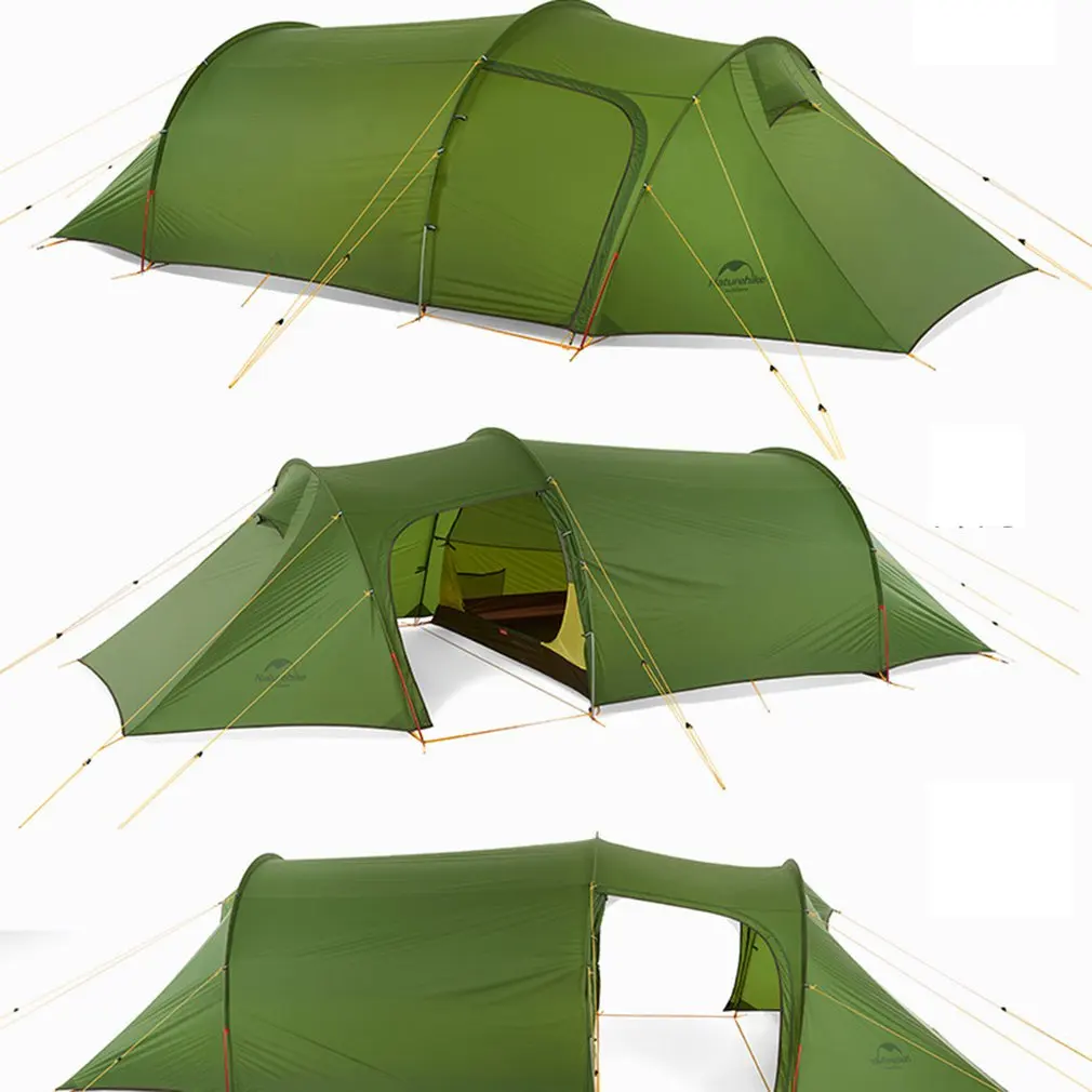 

Naturehike Practical Ultralight Tunnel Tent For Three Men 3 Persons Camping Hiking Travelling 3 Season