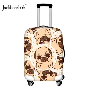 

Jackherelook Travel Accessories Cute Pug Dog Print Luggage Protective Cover Apply to ''18-30'' Trolley Case Dust Rain Cover 2019
