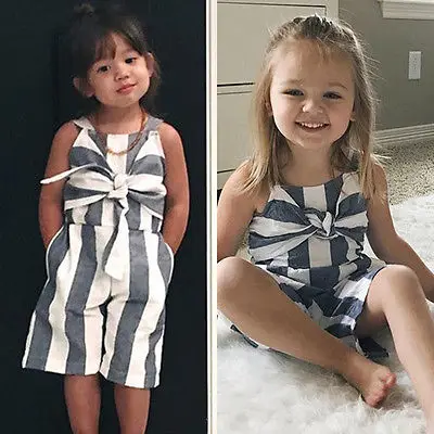 Комбинезон без рукавов для маленьких девочек комплект одежды|kids rompers|kids