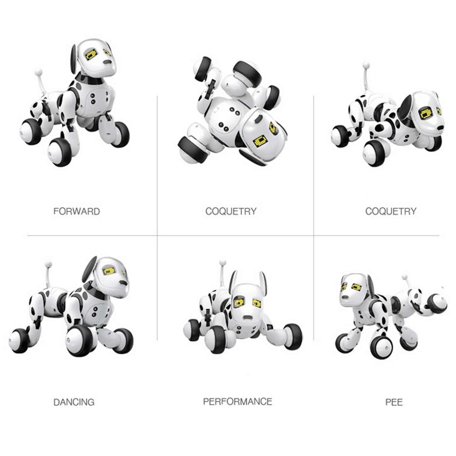 Remoto sem Fio Brinquedo do Animal Cão de Controle Crianças Bonito Robô Inteligente Interativo Filhote Cachorro rc Falando Cão Eletrônico Digital Estimação 8 Crianças bonito robô inteligente cão de controle