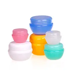 4 шт./компл. пополняемые бутылки Пластик пустой баночка для косметики горшок путешествия крем-лосьон для лица косметический контейнер