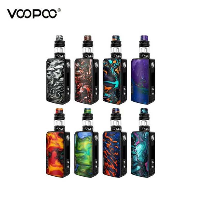 Оригинальный VOOPOO перетащите 2 тк кит 177 Вт перетащите 2 поле MOD Vape с Uforce T2 бак subohm U2 N3 катушки