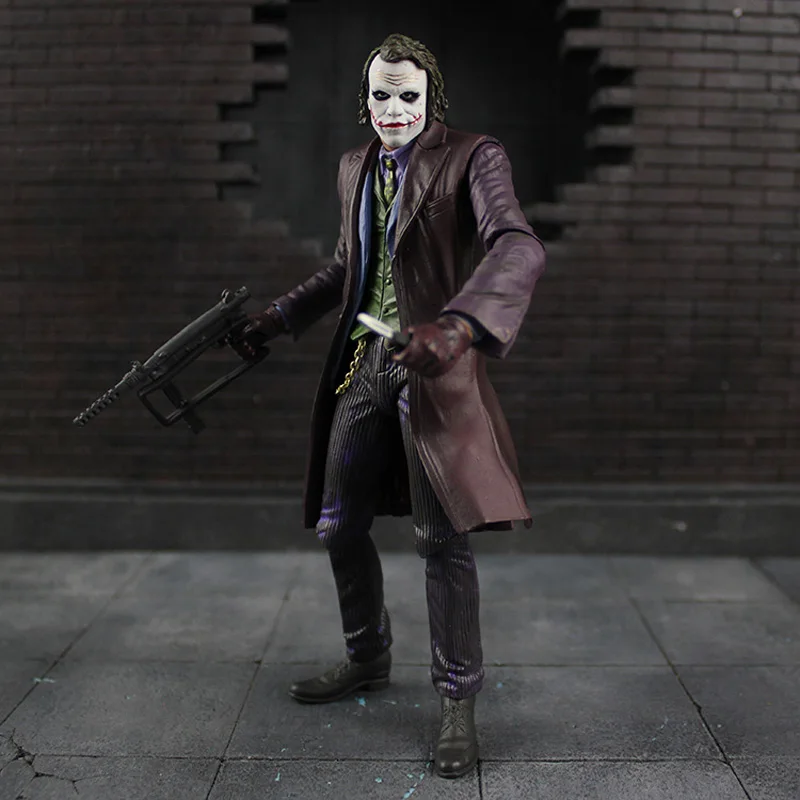 Экшн фигурка NECA Темный рыцарь Джокер хит Ледер ПВХ 18 см|model toy|toys forneca batman |