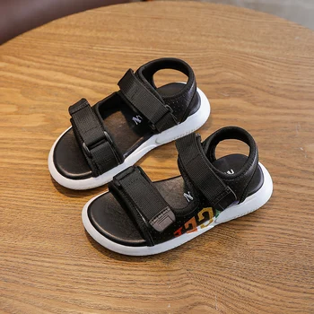 

Boys Sandals Shoes Kids Sandals Summer Soft Bottom Non-Slip Flat Sandals Beach Simple Teenager Shoes Comfortable