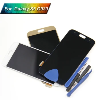 

For SAMSUNG S6 G920 G920F LCD for Samsung S6 LCD Screen Touch Digitizer Assembly Gold White Blue