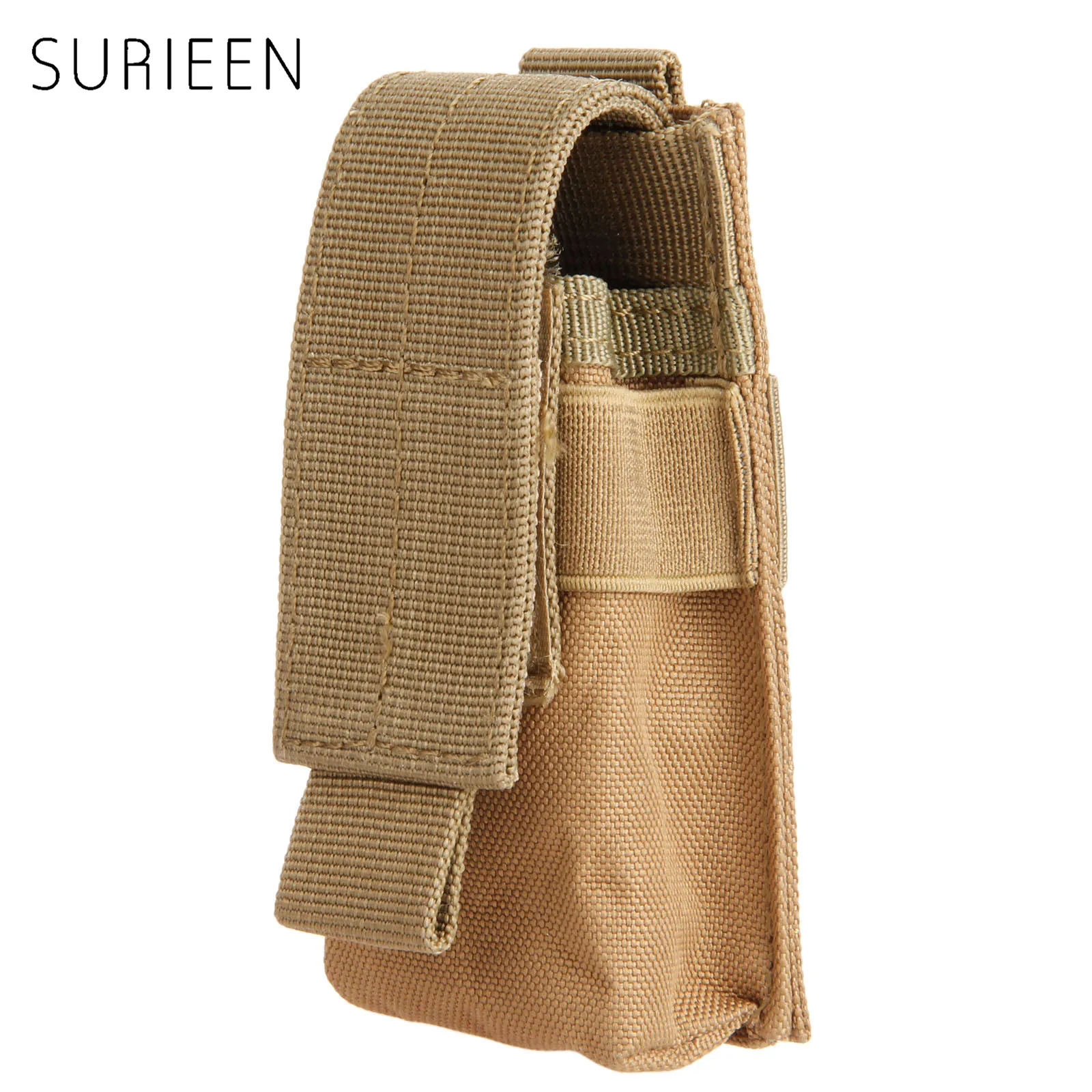 Нейлоновая мини сумка SURIEEN M5 тактическая для фонарика Молле зажимов подсумок