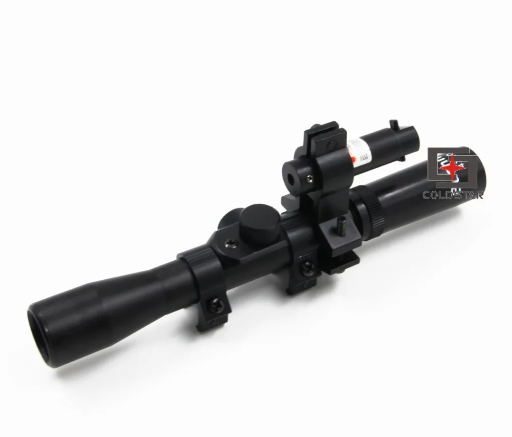

Laser Sight Riflescope 4x20 Tactical Reflex Hunting Rifle Scope With red dot Laser Sight for air rifle Weapon Gun Scopes