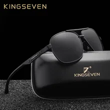 Kingseven nova marca de alumínio polarizado óculos de sol dos homens moda viagem condução masculino oculos n7188