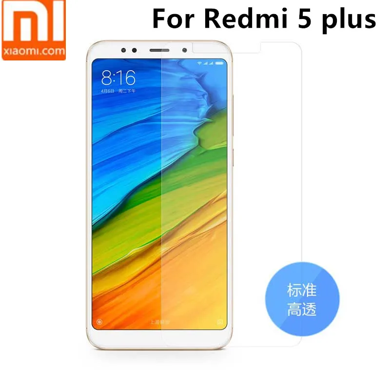 

2pcs 100% original xiaomi redmi 5 plus screen protector anti Scratch Proof High Transparency PET protective film for redmi5 plus