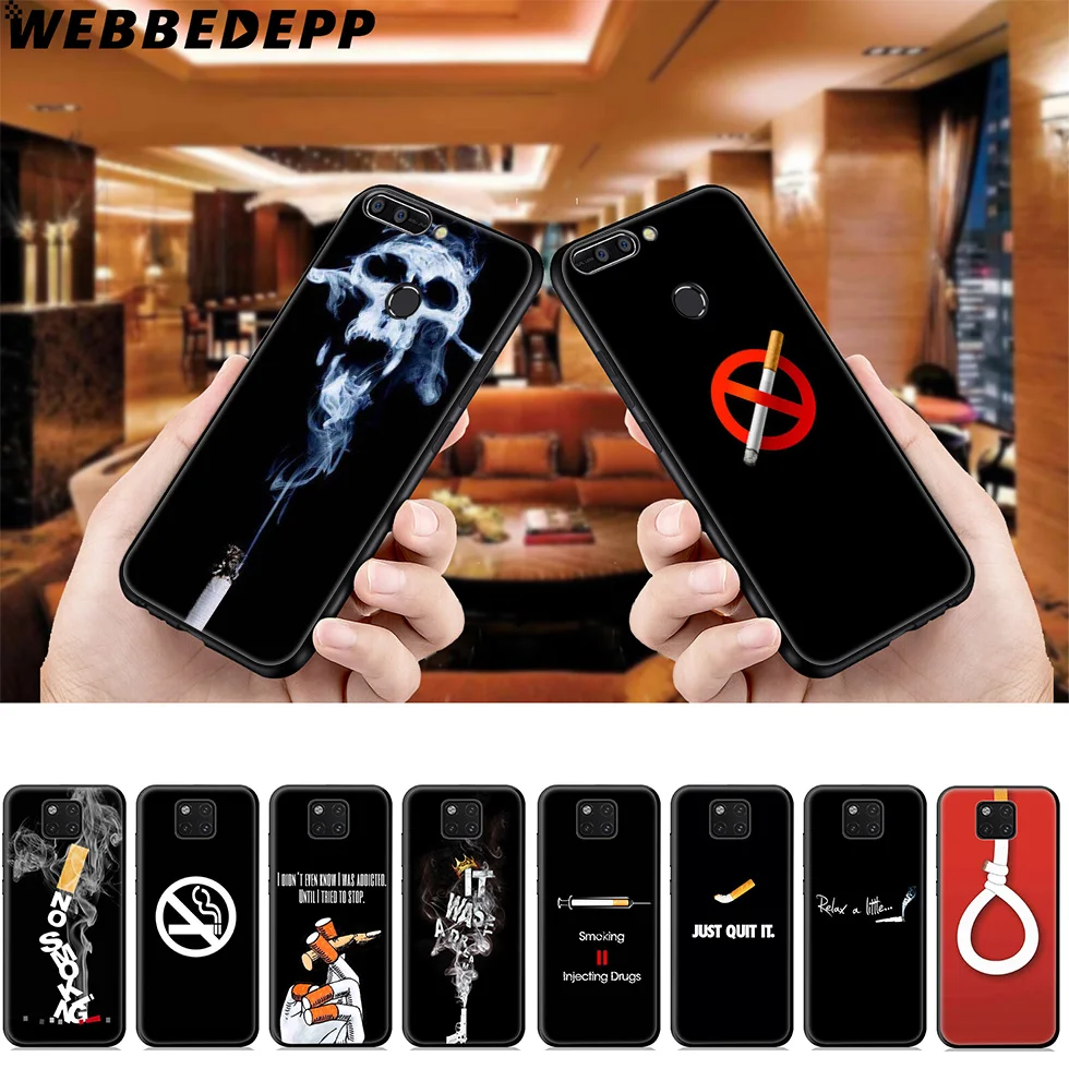 WEBBEDEPP мягкий чехол для сигарет без курения Huawei Mate Honor 20 6A 7A 7C 7X 8 9 9X 10 View Lite Pro 30 |