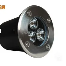 DHL 10 шт./лот Прямая с фабрики 3 Вт светодиодный подземный светильник IP65 утопленный напольный уличный светильник с 110 В 220 В