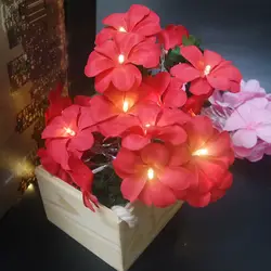 Новое прибытие DIY frangipani светодиодный огни строки, Батарея цветочный праздник освещения, события праздничное украшение для вечеринки