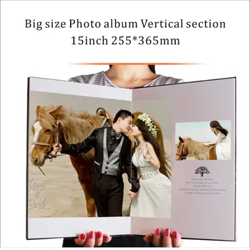 

print 15 inch Big size 255*365mm Vertical hardcover Photo album250gsm inner paper family party album book travel photo books 24P