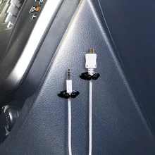 8PCS/Set Multifunctional Adhesive Car Charger Line Clasp Clamp Headphone/USB Cable Car Clip Interior Accessories