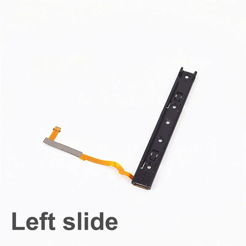 Оригинальная ручка направляющих для Nintendo Switch NS правой и левой направляющий рельс с гибкий кабель запасная часть Nintendo Switch NS восстановить трек - Цвет: Left Slide