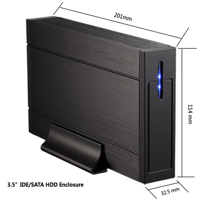 3 5 &quotIDE/Sata для USB2.0 HDD жесткого диска корпус/коробка с стильный Алюминий чехол