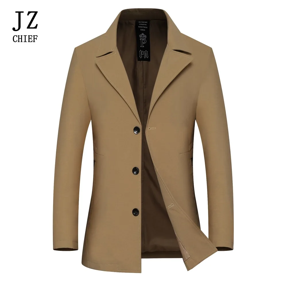 

Jacket Coat Men Waterproof Mens Jacket Classic Overcoat Slim Fit Casual Business Trench Coat Masculino Mid-long Outerwear