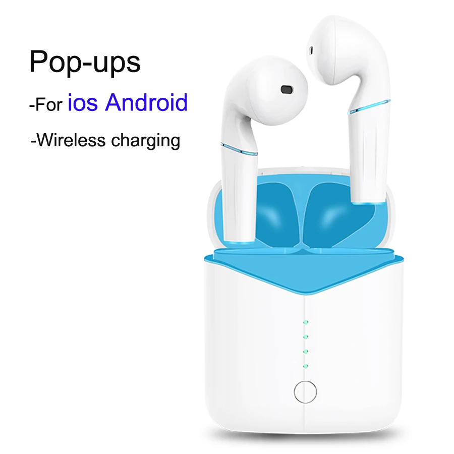 

P20 TWS Bluetooth 5.0 Earphones True Wireless Earphone Earbuds Stereo headset Pop up window With MIC Wireless charging