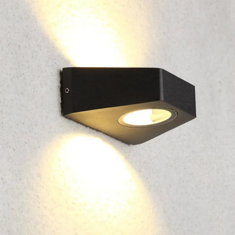 

led outdoor lamp waterproof wall lights garden lighting wall scone porch 6W black/grey housing IP54 Exterior light led 100-240V