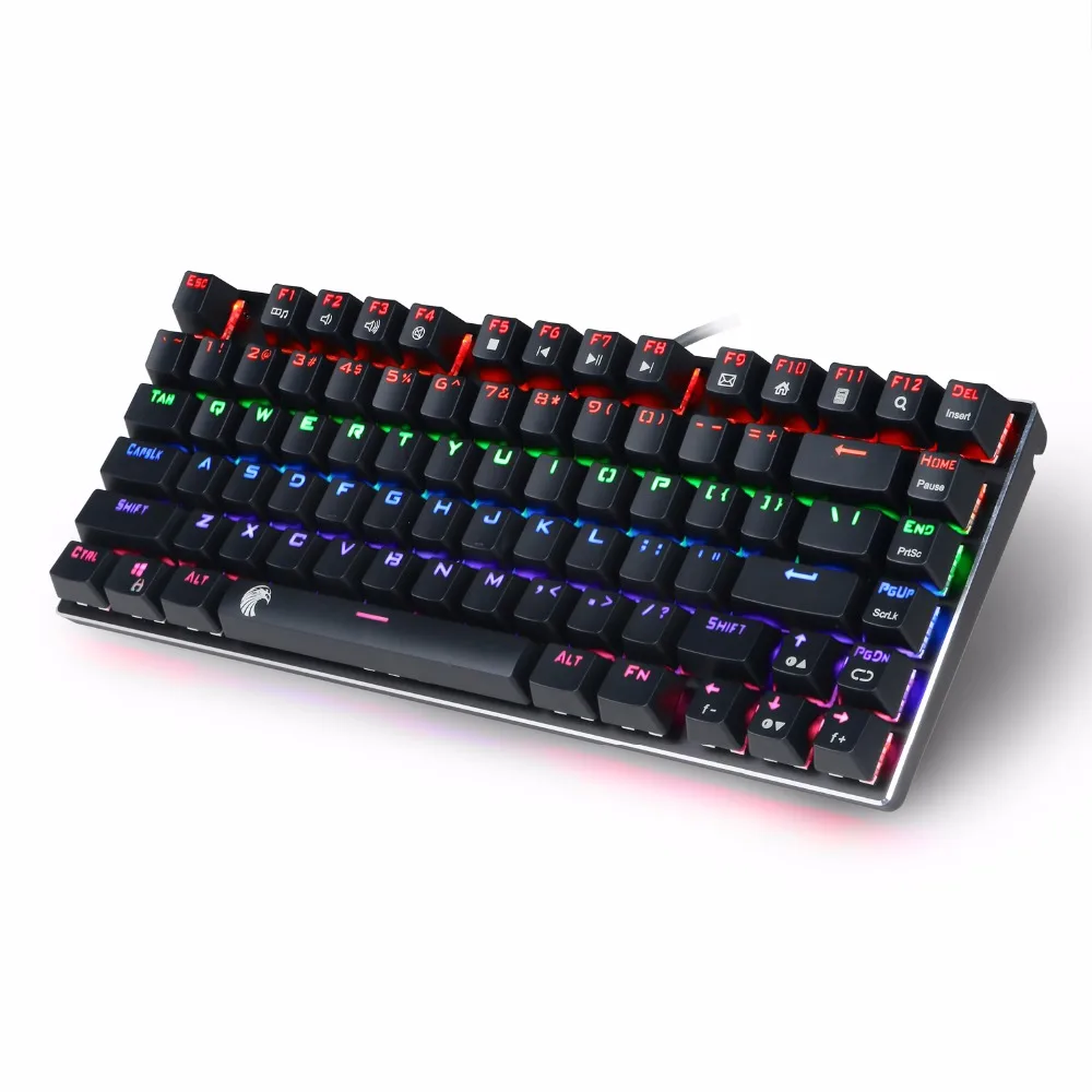 Z 88 Mechanical Keyboard 81 Keys Compact Small Tactile Keyboard LED