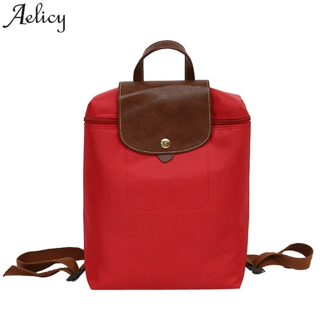 Aelicy Backpack Leisure Travel Nylon Zipper Bag Student girls Backpack Folding Bag Shoulder bags