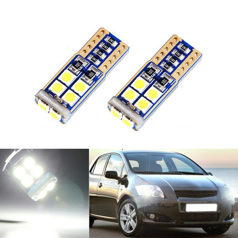 2x T10 светодиодный W5W автомобильный габаритный фонарь для парковки Toyota Corolla Avensis Yaris