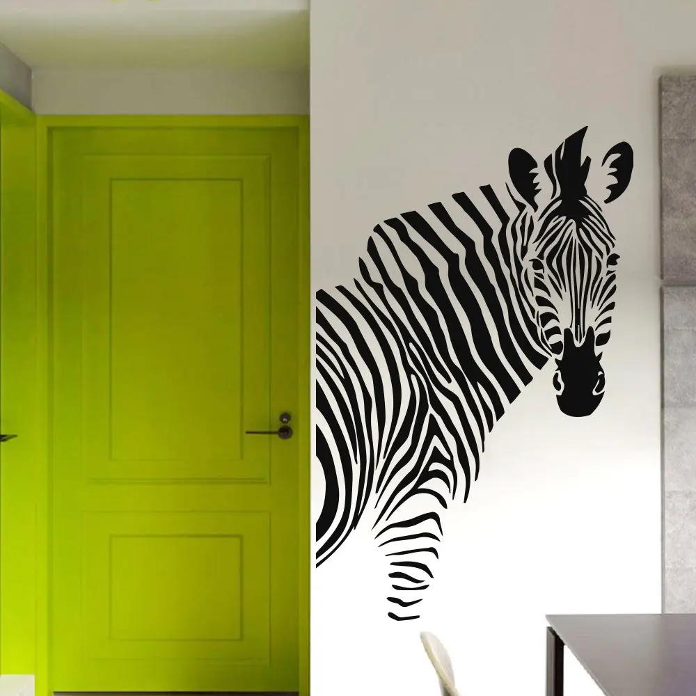 Zebra Decal Wall Decals Nursery African Home Decor Bedroom Vinyl