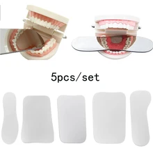 5pcs/set Dental Orthodontic Intraoral Photographic Reflector Mirror 2 Sided Glass Mirrors Dentistry Material Dentist Tools dental dentist oral clinic 4in1 orthodontic intraoral stainless steel photographic mirror reflector