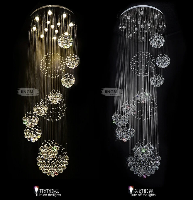 Dhl Fast New Modern 11pcs Lustre Crystal Ball Design Lustres De