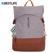 BESTLIFE Unisex mochila de viaje ligera para hombres y mujeres "Laptpop bolsa lavable de moda mochilas con tapa impermeable(China)