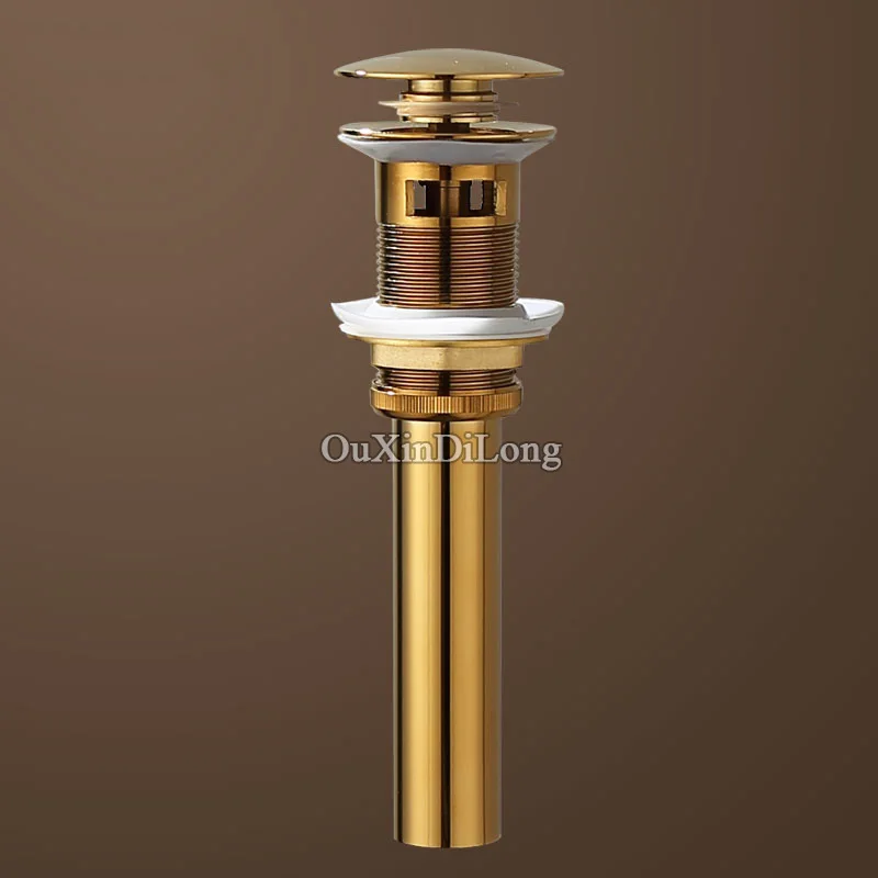 Gold/Rose Gold Brass Basin Pop Up Drain Stopper Lavatory Bathroom Sink
