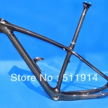 FR-202-полный углерод 3 K глянцевый горный велосипед MTB 29ER(BSA) 2" рама колеса+ подседельный штырь+ зажим+ клетка