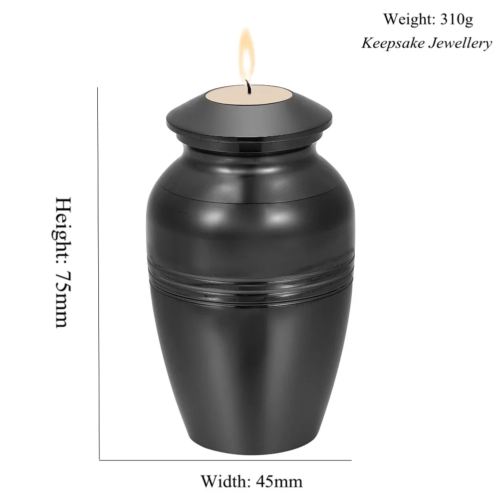 В память о потере Lover Mini Cremation Urn гравируемый похоронный подсвечник hold Ashes Keepsake