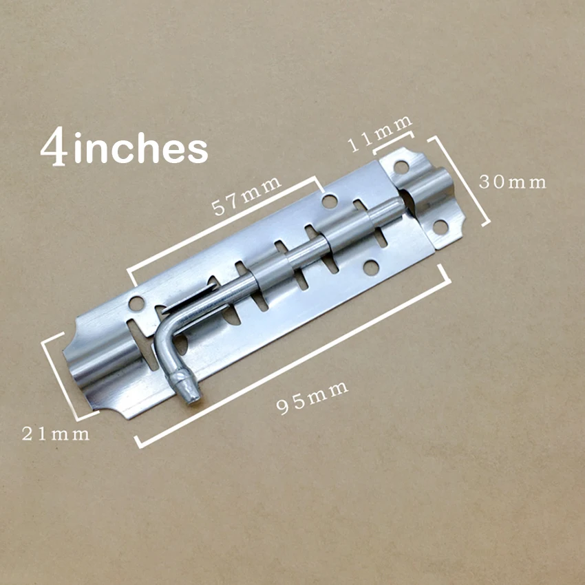 " 4" " Нержавеющая сталь Дверная Защелка Баррель Болт защелка засов для ванной спальни ворота замок Прочное Оборудование безопасности замки