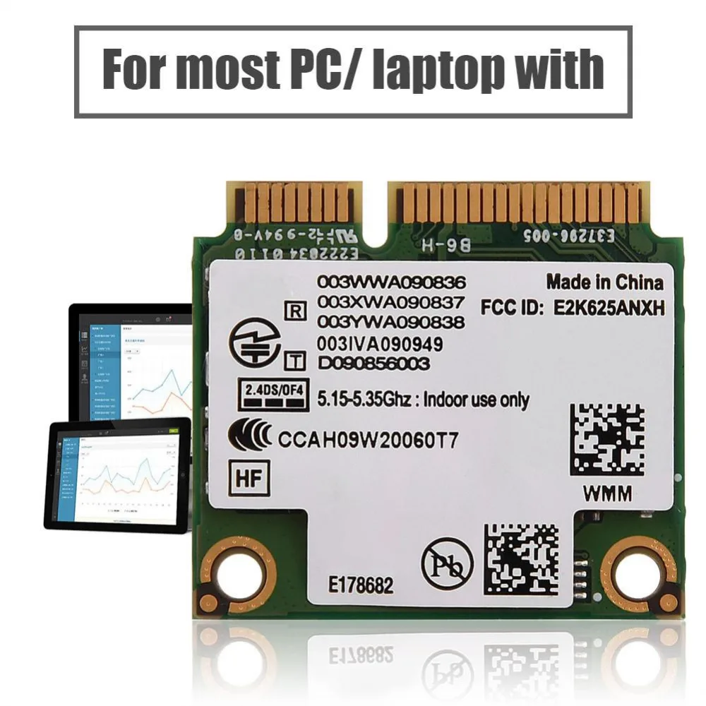 Двухдиапазонная сетевая карта Mini PCI E Wi Fi 2 4G и 5G беспроводная для Intel 6250 WiMax сетевых
