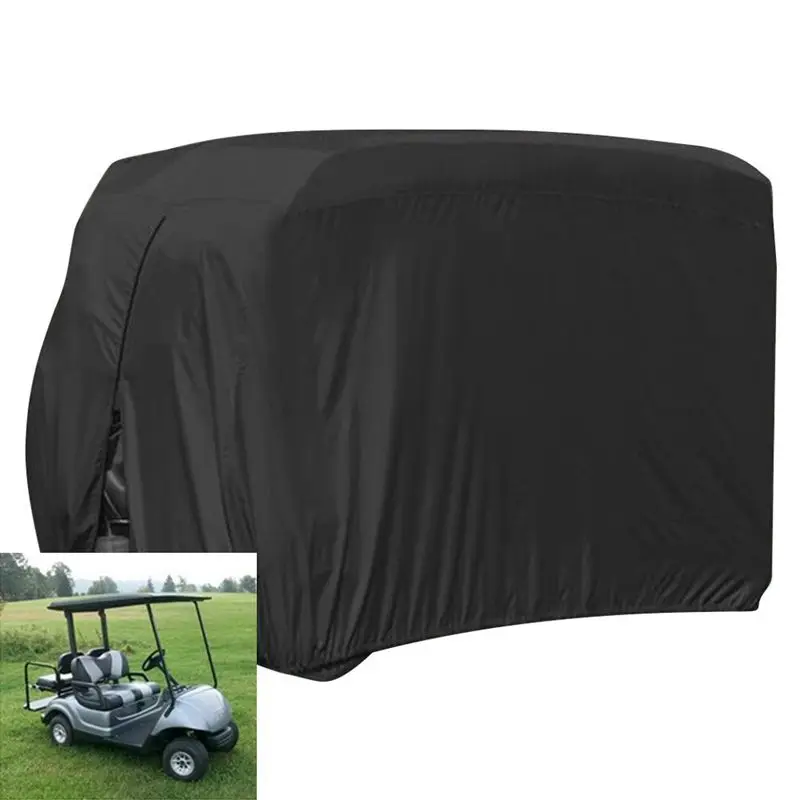 Водонепроницаемый пылезащитный чехол для гольф-карт для 4 Пассажира EZ GO Club Car Yamaha Golf Carts черный