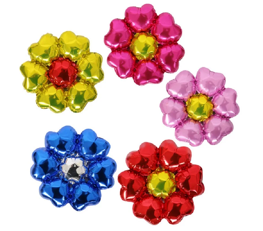 

1pc 18inch six flowers Aluminum foil balloons lovely toys Wedding favors and gifts children's birthday party decoration balloons