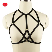 Черный портупея жгут ligas сексуальное женское белье эластичные украшения-кольца Подвязки для Женская портупея выполненный на заказ