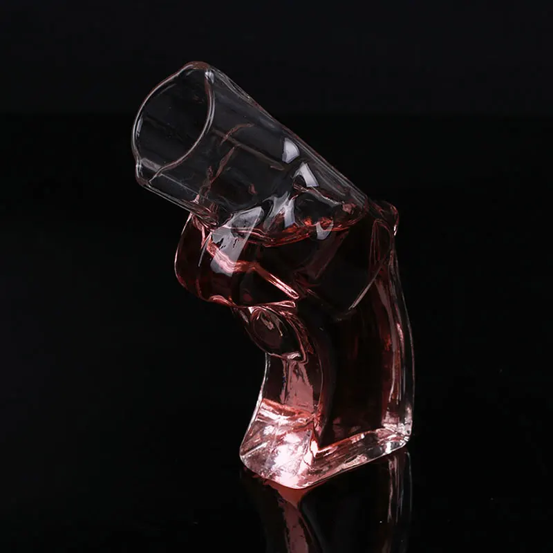

Pistol High Boron Glass HOME Cocktail Beer Cup Glass Cup Bar Whiskey Glass Creative Party Cheers Gift for Valentine'S Day