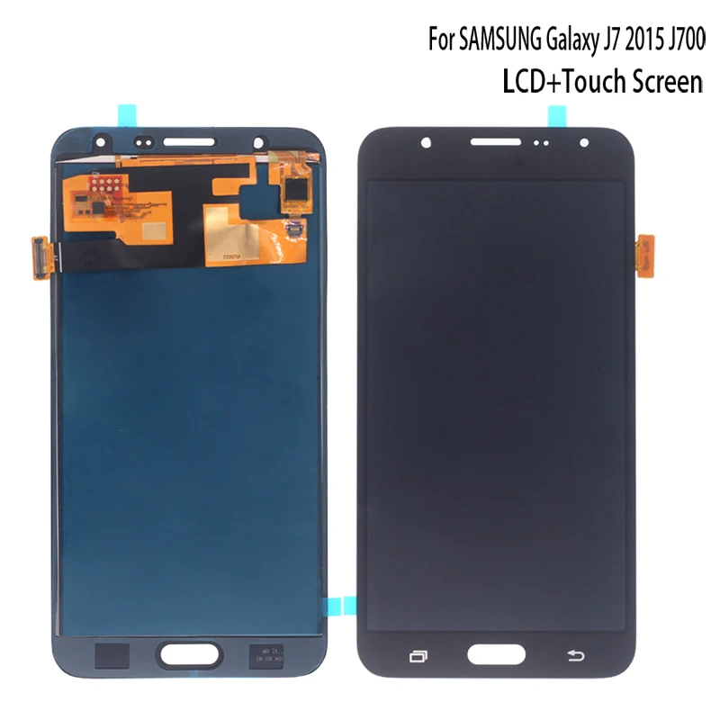 

For Samsung Galaxy AMOLED J7 2015 J700 LCD Monitor Touch Screen Phone Accessories J700F J700H Display LCD Digitizer Free Tool