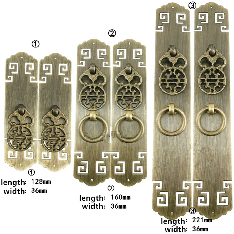 

Brass Kitchen Drawer Cabinet Door Double Handle Furniture Knobs Hardware Cupboard Pull Handles